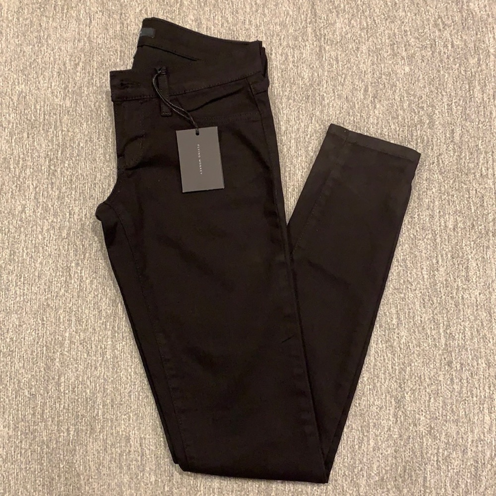 Flying Monkey Skinny Low Rise Black Jeans NWOT